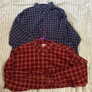 Two men’s Brooks Brothers, long sleeved button up.